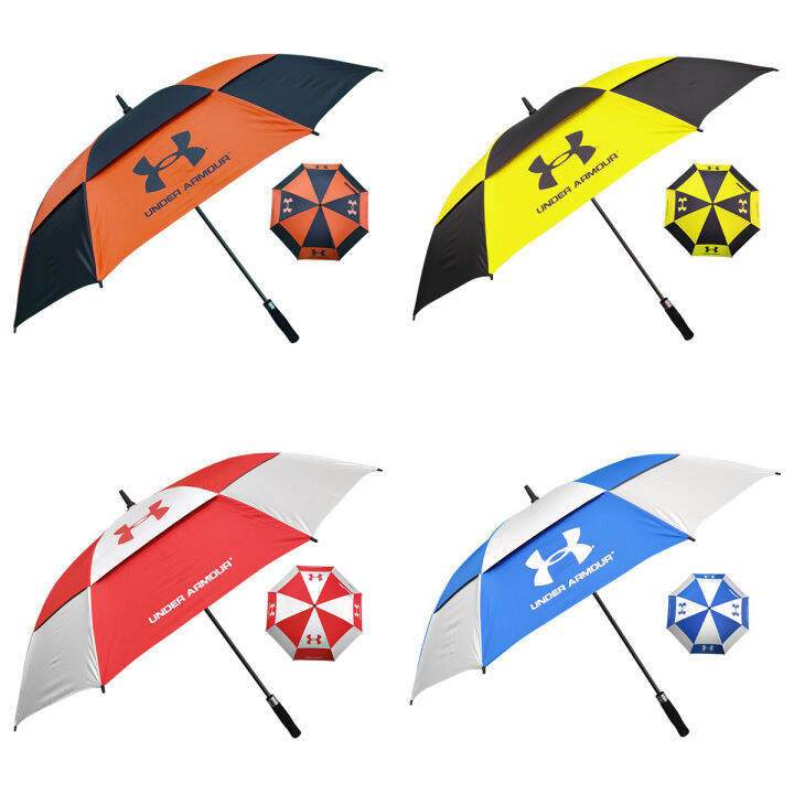 UA Brand New Unisex Automatic Double Golf Umbrella Windproof UV