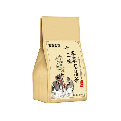 หินสมุนไพรสิบสองรสชาติไก่ชาใสหินทองด้านในชาใสร้อยหญ้า TeaQianfun