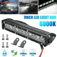 LA โคมไฟสปอตไลท์ไฟบาร์ Led 7 "18W 3600lm ไฟตัดหมอกขับขี่6000K 4wd รถบรรทุกรถยนต์【fast】