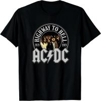 AC / DC วงดนตรีรอบโลหะหนักอเมริกันถนนวินเทจแขนสั้นเสื้อยืดผู้ชายหลวม FOG ครึ่งแขนเสื้อสปอตเสื้อยืด [S-XXXL]-YD008