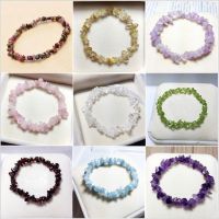 Natural quartz crystals tumbled stones Wealthy healing stones bracelet make of tumbled stones