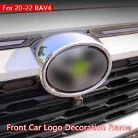 สำหรับโตโยต้า RAV4 RAV4 XA50 2020 2021 2022รถด้านหน้ากรอบเครื่องหมายกระจังหน้าปกจดจ้อง ABS ย่างสัญลักษณ์ตราโลโก้สติ๊กเกอร์อุปกรณ์เสริม