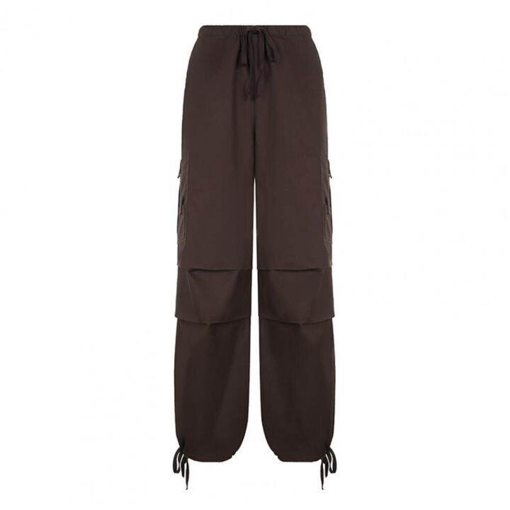 women-slacks-quick-drying-sports-pants-versatile-lightweight-simple-oversized-fit-big-pockets-cargo-pants