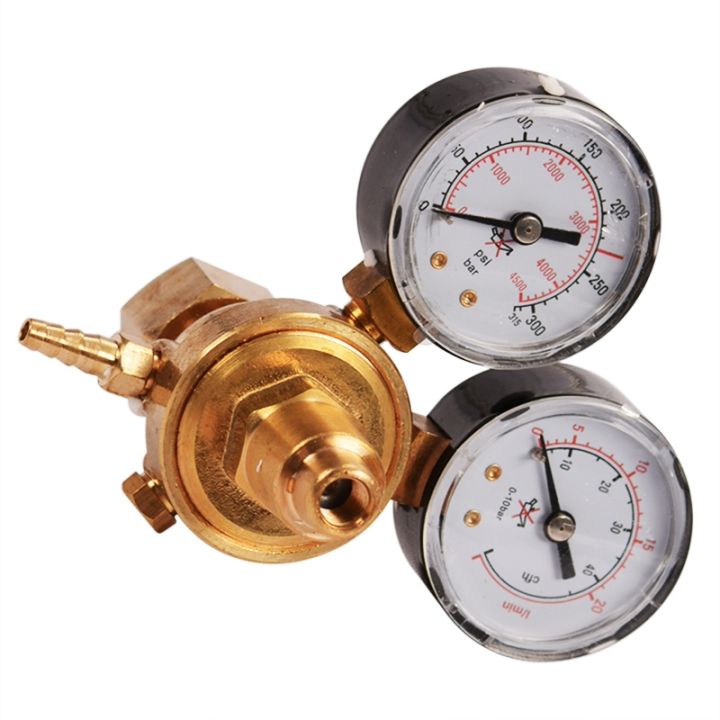 hot-argon-co2-gas-bottle-pressure-regulator-reducer-tig-welding-gauge-w21-8-1-4-thread-0-20-mpa