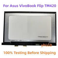 ใหม่14 นิ้วสำหรับ Asus Vivobook พลิก14 TM420 TP420หน้าจอ LCD แบบสัมผัสประกอบจอแสดงผล30หมุด1920X1080 IPS