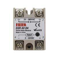 โซลิดสเตทรีเลย์โมดูล3-32V Ssr-80da Ssr-60da 60a 80a 100a อินพุต Dc 24-380V Ac เอาต์พุตคุณภาพสูง