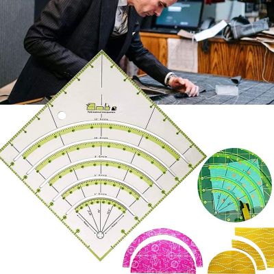 8 inch Arcs Fan Quilt Circle Cutter Ruler Patchwork Ruler Sewing Craft Tools