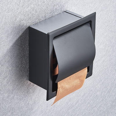 จัดส่งฟรีสแตนเลสที่ใส่กระดาษชำระขัดโครเมี่ยมติดผนังปกปิดห้องน้ำม้วนกล่องกระดาษกันน้ำ