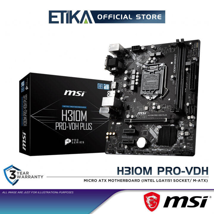 MSI H310M PROVDH Micro ATX Motherboard Intel H310 Chipset