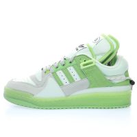 2022 Forum Buckle Low "Apple Green Easter Egg" Rome Series Functional Buckle Velcro Lace Up Low Top R Casual Sports Board Shoes "Apple Green Jelly Green" Gw0268