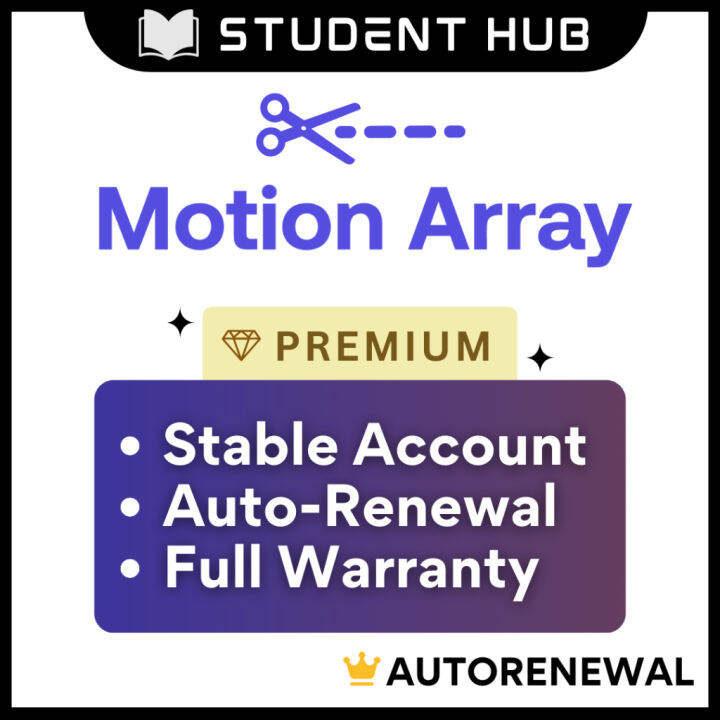 Motion Array Premium Genuine Account Video Creation FIlmmakers Platform