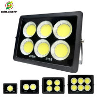 ไฟ LED Floodlight  น้ำท่วม 300W 200W 100W โคมไฟกลางแจ้ง COB Floodlight 220V Spotlight IP65 โคมไฟสวน LED กลางแจ้งกันน้ำที่ทันสมัย Spotlight  โคมไฟแอลอีดีสปอตไลท์