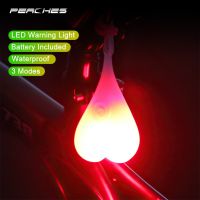 LED Bike Light Heart Shape Waterproof Safe Warning MTB Bike Rear Light Ball Egg Night Warnig USB Rechargeable Bicycle Tail Lamp Lights Reflectors