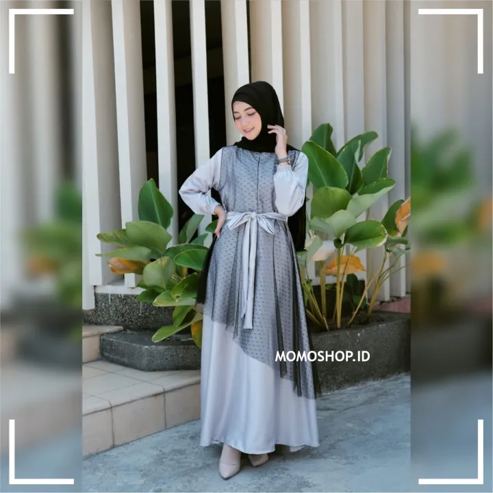 Nabila Dress Original Product 100 Baju Muslim Wanita Outfit Kece Kekinian Terbaru 22