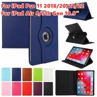 สำหรับ Apple iPad Pro 11-In 1st 2nd 3rd 4th Gen Air 4th 5th Gen 10.9 "2018 2020 2021 2022แท็บเล็ต360 ° หมุนอัจฉริยะเป็นหนังกรณีพลิกฝาครอบ Shell