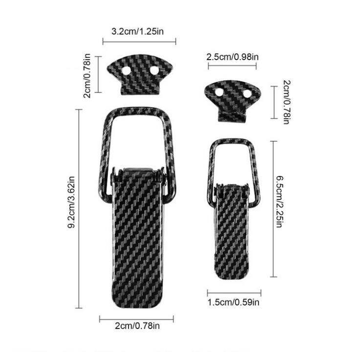 car-bumper-clips-holder-universal-car-bumper-hook-lock-clips-quick-release-hook-clips-for-car-bumper-with-carbon-fiber-texture-sincere