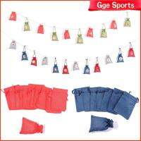 GGE SPORTS คลิปตกแต่งของขวัญเชือกคริสต์มาส24ชิ้นกระเป๋าปฏิทินการถือกำเนิดของตกแต่งชุดสติ๊กเกอร์กระเป๋าของขวัญสายรูดกระเป๋าคริสต์มาสนับถอยหลัง24วันกระเป๋าเก็บลูกกวาด