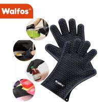 WALFOS1 Piece Of Multifunctional Kitchen Silicone Oven Heat-resistant Gloves Barbecue Gloves Non-slip Gloves Kitchen Gadgets Potholders  Mitts   Cozie