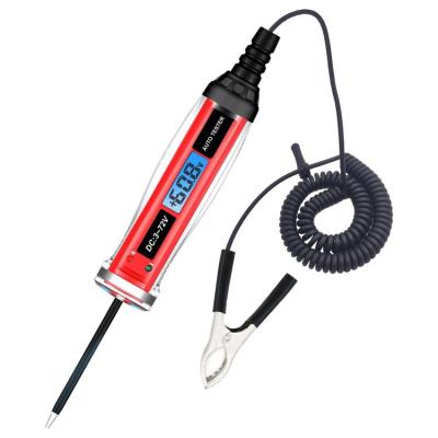 Automobile Circuit Tester DC3-72V Auto Circuit Digital Bidirectional Tester Multi-Purpose Detection Tool for Headlight Taillight Fault Socket Fuse Connection graceful