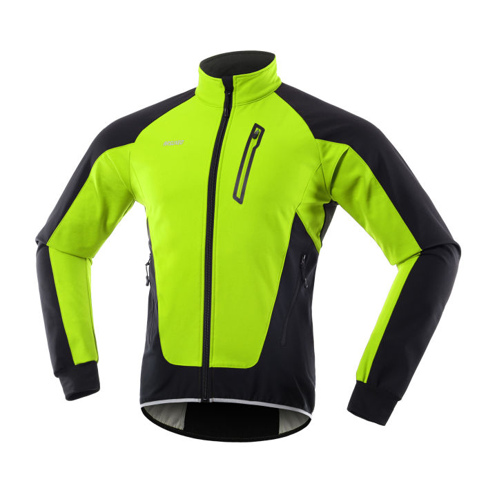 Men Cycling Jacket Waterproof Windproof Thermal Fleece Bike Jersey