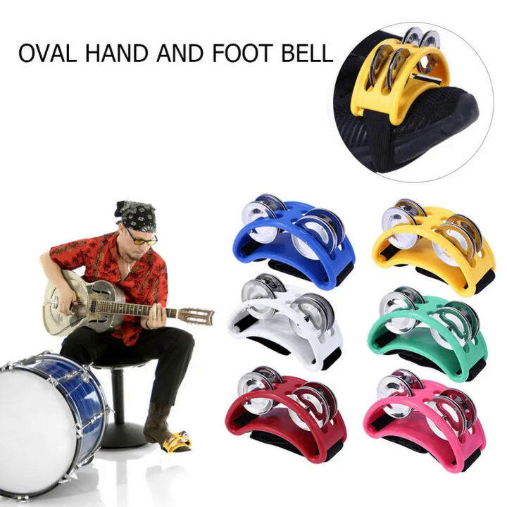 Elliptical Drum Companion Hand Foot Jingle Drum Children Musical