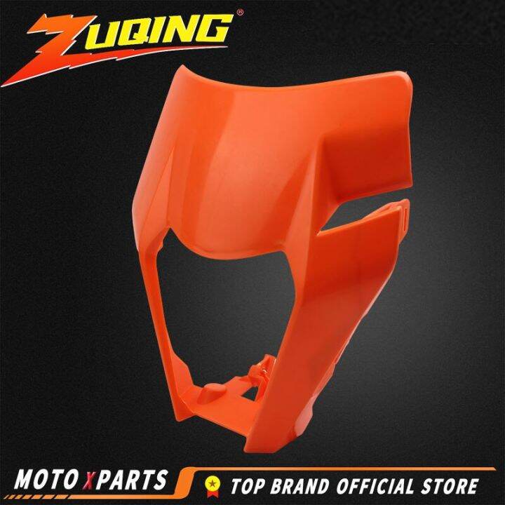 pit-bike-headlight-plate-motorcycle-plastic-mask-for-ktm-exc-300-450-motocross-head-light-covers-accessories-enduro-headlight