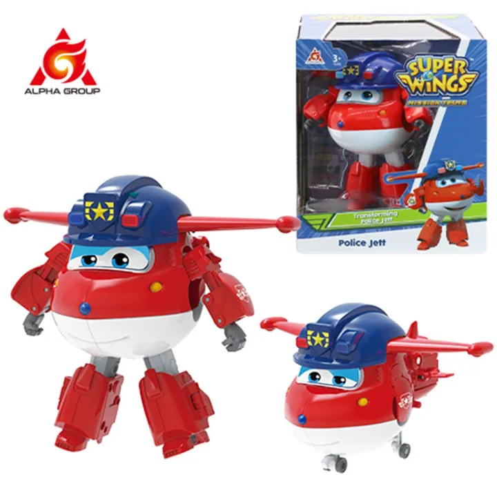 Super Wings 5 Inches Transforming Swampy Mira Jett Action Figures Robot ...