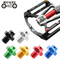 MUQZI 10pcs MTB Pedal Bolts M4 Screws steel Aluminum Alloy Titanium alloy Anti-skid Pin Parts