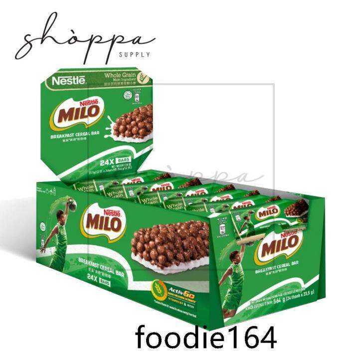tube filling Nestle MILO Breakfast Cereal Bar 24 x 23.5g Lazada