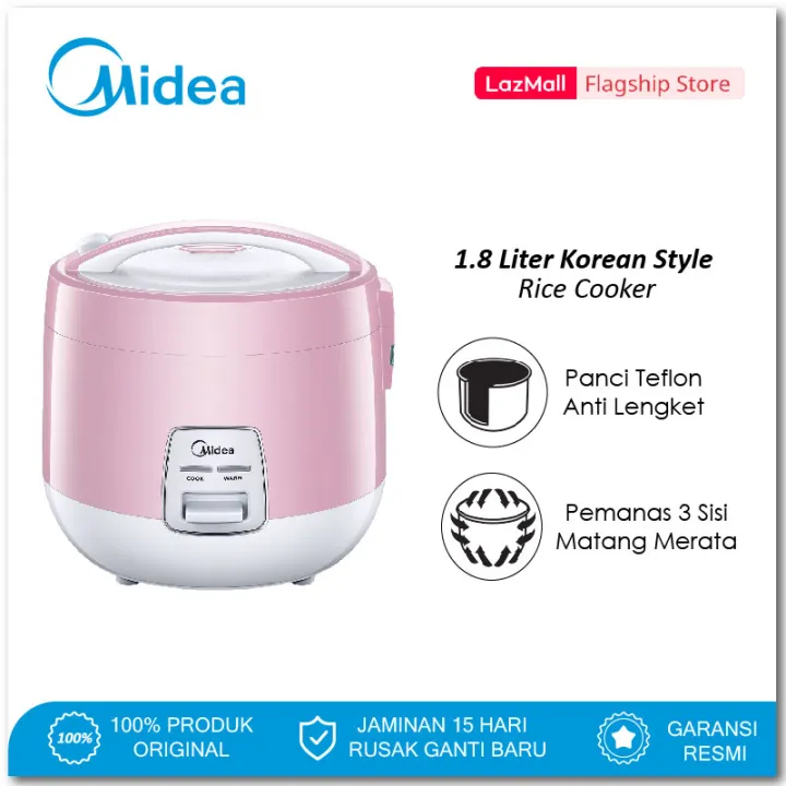 Midea Korean Rice Cooker 1.8L Model MRM5001 P 3D Heating Lazada