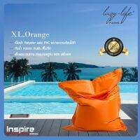 Lazylifeparis บีนแบค Beanbag เบาะนั่งอเนกประสงค์ รุ่น XL,Orange กว้าง 100 cm  ยาว 125 cm  สูง 15 cm