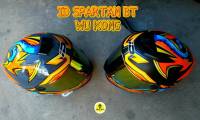 หมวกกันน็อค ID SPARTAN BT 2023 ลาย Wu Kong S 3 สีเงา / สีด้าน