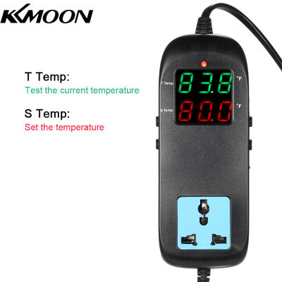 KKmoonเครื่องควบคุมอุณหภูมิหน้าจอดิจิตอลLED,เทอร์โมสตัทพร้อมเซ็นเซอร์อุณหภูมิสำหรับทำความร้อนและทำความเย็นอัตโนมัติควบคุมAC90V ~ 250V
