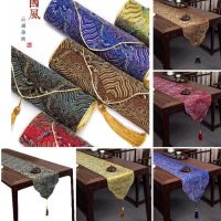 Table Linen Table Runner ใหม่สไตล์จีนสไตล์จีนผ้าปูโต๊ะแบบเซนผ้าปูโต๊ะน้ำชาผ้าผ้าปูโต๊ะน้ำชาไม้มะฮอกกานีผ้าปูโต๊ะน้ำชาที่รองแก้วชา