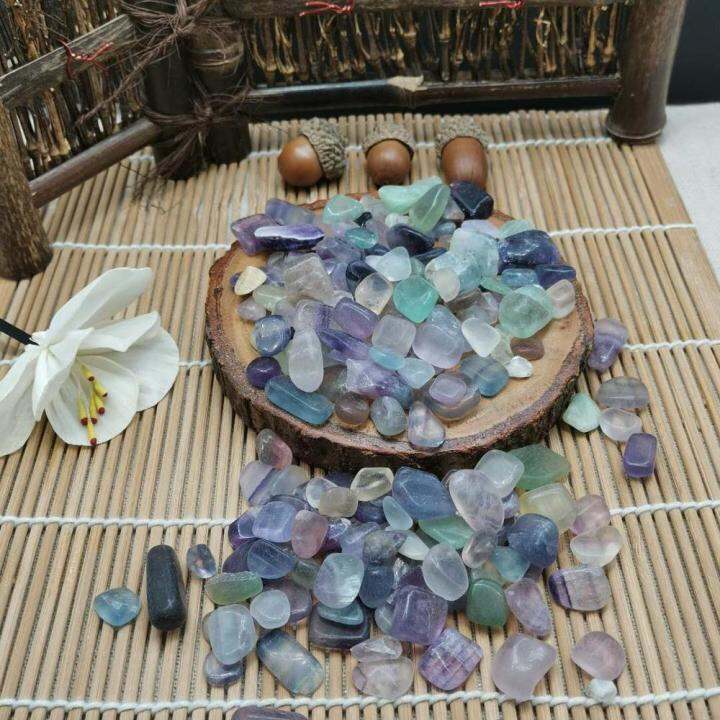 กรวดธรรมชาติคุณภาพ-fluorite-fluorite-คริสตัลหิน-purify-degaussing-หิน-rubble-aquarium-adorned-energy