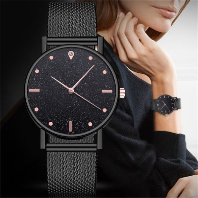 Jam Tangan Kristal ปฏิทินแบบมินิมอลนาฬิกาข้อมือสตรีสายนาฬิกาสตรีหรูหราแบบลำลองนาฬิกาข้อมืออนาล็อก Montre Femme