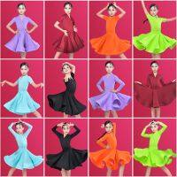 Latin Dance Dress for Ballroom Dancing Big skirt Cha Cha Costume for Girl Flamengo Tango Fringe Dress Professional Dance Costume