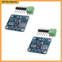 SHIRUI 2Pcs สีฟ้าสีฟ้า อินเตอร์เฟซ I2C เซนเซอร์ DC แบบสองทิศทาง ชุดคิท โมดูลบอร์ดฝ่าวงล้อม Arduino Raspberry Pi