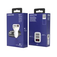 หัวชาร์จในรถหน้าจอดิจิตอล 2 ช่อง USB BOROFONE BZ11 Car charger