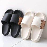 【CW】 Womens Slippers Cartoon Sandals Flip-Flops Couple Beach Thick Bottom Indoor Non-Slip Shoes Slides