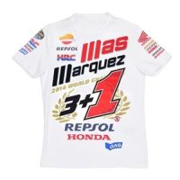 MOTO GP Honda HRC 3+1 Marquez Racing Team Biker Summer Cotton T-Shirt