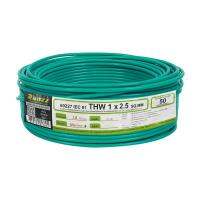 สายไฟ THW IEC01 RANZZ 1x2.5 ตร.มม. 50 ม. สีเขียวTHW ELECTRIC WIRE IEC01 RANZZ 1X2.5SQ.MM 50M GREEN **ของแท้100%**