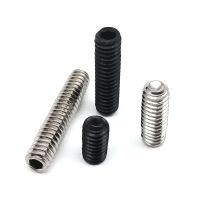 【LZ】 50pc m1.6 m2 m2.5 m3 m3.5 m4 m5 m6 m8 preto 12.9 classe 304 aço inoxidável sextavado soquete cabeça copo ponto grub parafuso conjunto