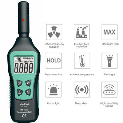 FUYI รังสี Dosimeter EMF Meter เครื่องตรวจจับรังสีแม่เหล็กไฟฟ้าในครัวเรือนความแม่นยำสูง Wave Tester Monitor