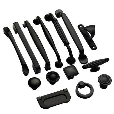 【CW】Durable Black Handles for Furniture Cabinet Knobs and Handles Kitchen Handles Drawer Knobs Cabinet Pulls Cupboard Handles Knobs