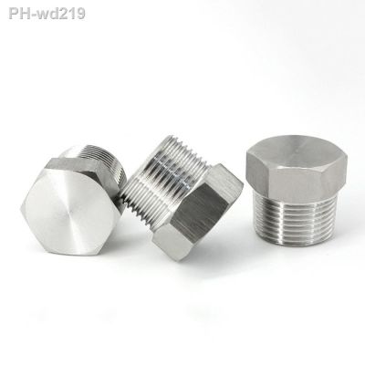 1PCS 1/8 1/4 3/8 1/2 3/4 1 1-1/4 1-1/2 2 BSP NPT Male 304 Stainless Steel Oil Plug Countersunk End Plug With Hex Head