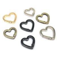 Heart Shape Spring O Ring Openable Leather Bag Handbag Belt Strap Buckle Carabiner Connect Key Dog Chain Snap Clasp Trigger Hook