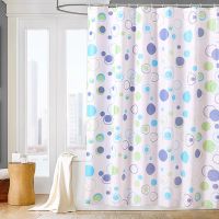 new cod Bathroom Waterproof Plastic Shower Curtain 180CM X180cm With Hook