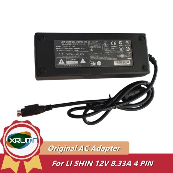 Genuine Li Shin 12v 833a 100w 4pin Ea11001e 120 Ac Adapter For Promise Ns4600 Nas Smartstor 