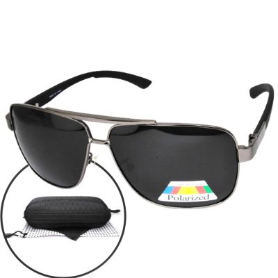 CheappyShop แว่นดำโพลาไรซ์ แว่นตากันแดด เลนส์ Polarized ป้องกัน UV400 ตัดแสงสะท้อน กันแดดดี ใส่สบายตา พร้อมส่ง
